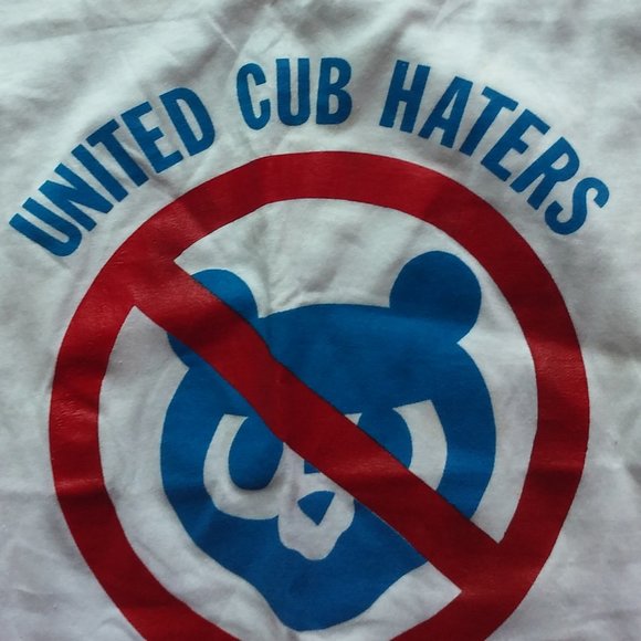 VTG CHICAGO CUBS HATERS SHIRT SCREEN STARS 90'S ** - Picture 3 of 10
